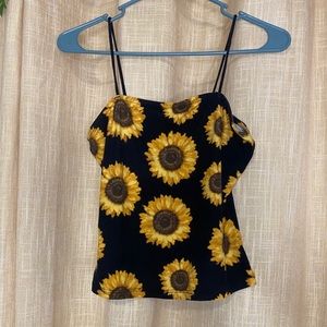 Sunflower crop top